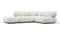 Bellini Sectional - Mario Bellini Sectional, Small Right Corner, White Boucle