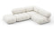 Bellini Sectional - Mario Bellini Sectional, Small Right Corner, White Boucle