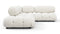 Bellini Sectional - Mario Bellini Sectional, Small Right Corner, White Boucle
