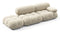 Bellini Sofa - Mario Bellini Open End Sofa, Left, Eggshell Vegan Suede