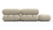 Bellini Sofa - Mario Bellini Open End Sofa, Left, Eggshell Vegan Suede