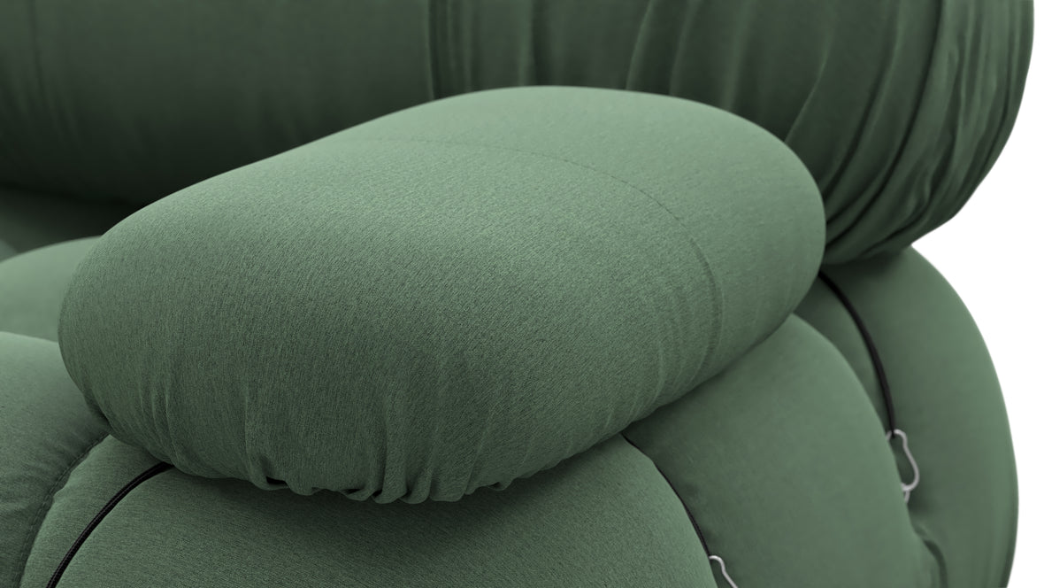 Bellini Sofa - Mario Bellini Open End Sofa, Left, Evergreen Brushed Weave