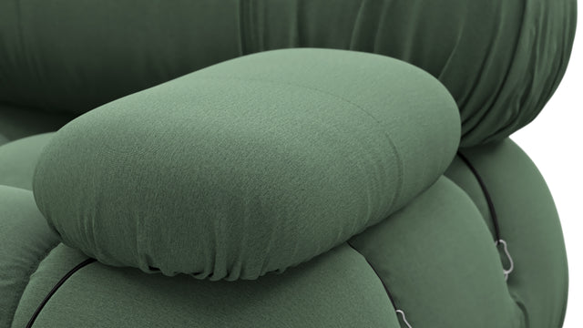 Bellini Sofa - Mario Bellini Open End Sofa, Left, Evergreen Brushed Weave