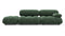 Bellini Sofa - Mario Bellini Open End Sofa, Left, Evergreen Brushed Weave