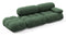 Bellini Sofa - Mario Bellini Open End Sofa, Left, Evergreen Brushed Weave