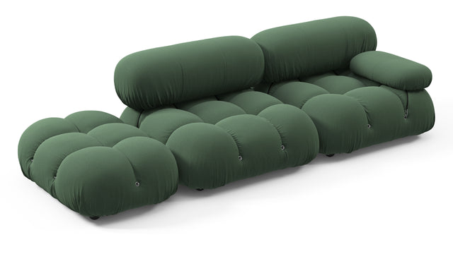 Bellini Sofa - Mario Bellini Open End Sofa, Left, Evergreen Brushed Weave