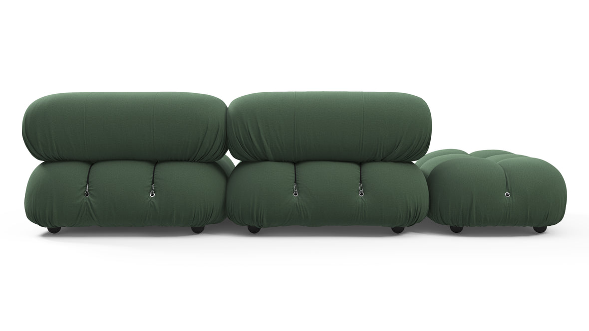 Bellini Sofa - Mario Bellini Open End Sofa, Left, Evergreen Brushed Weave