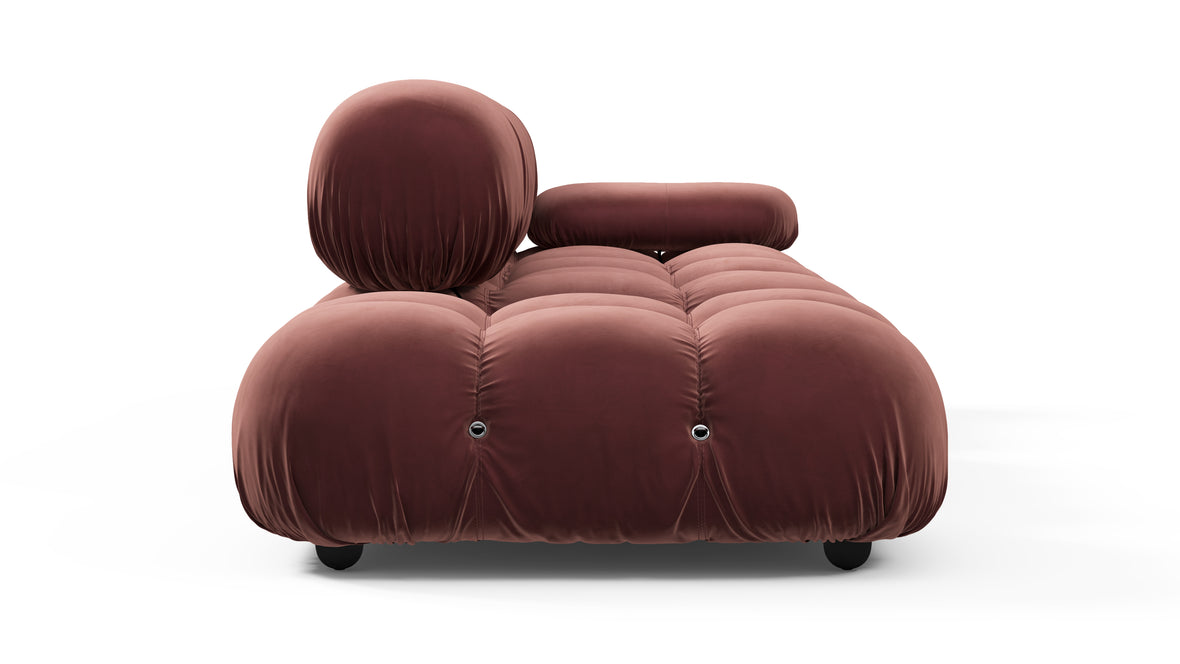 Bellini Sofa - Mario Bellini Open End Sofa, Left, Maroon Velvet
