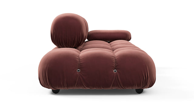 Bellini Sofa - Mario Bellini Open End Sofa, Left, Maroon Velvet