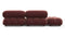 Bellini Sofa - Mario Bellini Open End Sofa, Left, Maroon Velvet