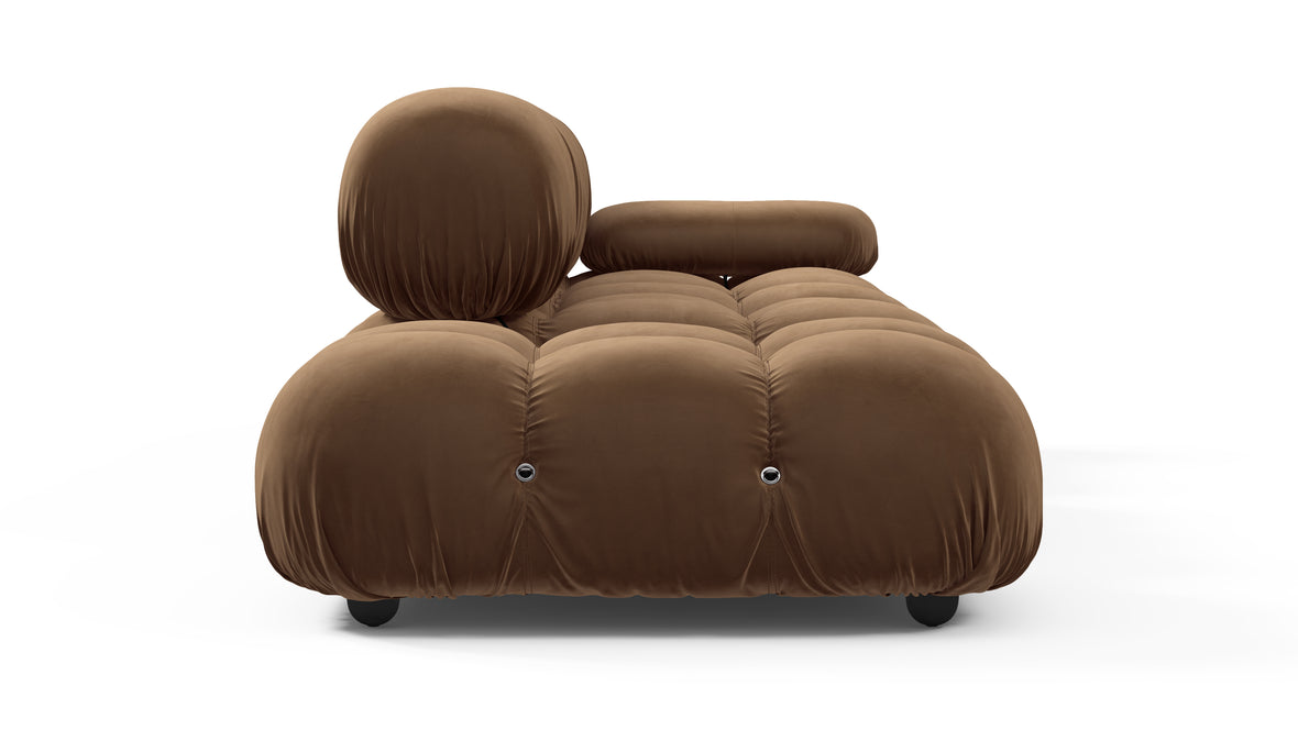 Bellini Sofa - Mario Bellini Open End Sofa, Left, Mocha Velvet