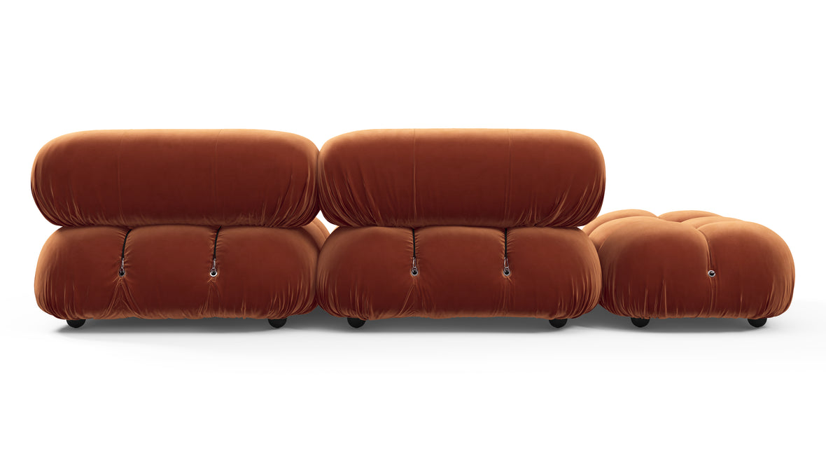 Bellini Sofa - Mario Bellini Open End Sofa, Left, Spice Velvet