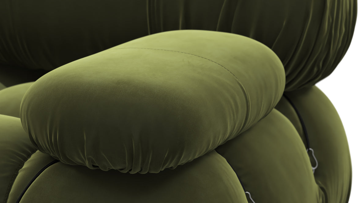 Bellini Sofa - Mario Bellini Open End Sofa, Left, Thyme Luxe Velvet