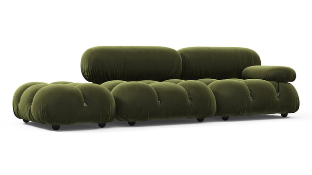 Bellini Sofa - Mario Bellini Open End Sofa, Left, Thyme Luxe Velvet
