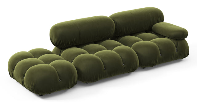 Bellini Sofa - Mario Bellini Open End Sofa, Left, Thyme Luxe Velvet