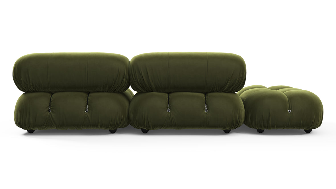 Bellini Sofa - Mario Bellini Open End Sofa, Left, Thyme Luxe Velvet