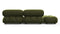 Bellini Sofa - Mario Bellini Open End Sofa, Left, Thyme Luxe Velvet