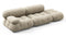Bellini Sofa - Mario Bellini Open End Sofa, Right, Beige Gray Chenille