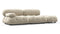 Bellini Sofa - Mario Bellini Open End Sofa, Right, Eggshell Vegan Suede