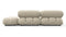 Bellini Sofa - Mario Bellini Open End Sofa, Right, Eggshell Vegan Suede