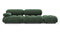 Bellini Sofa - Mario Bellini Open End Sofa, Right, Evergreen Brushed Weave