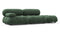 Bellini Sofa - Mario Bellini Open End Sofa, Right, Evergreen Brushed Weave