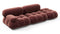 Bellini Sofa - Mario Bellini Open End Sofa, Right, Maroon Velvet