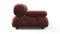 Bellini Sofa - Mario Bellini Open End Sofa, Right, Maroon Velvet
