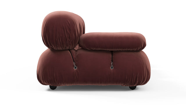 Bellini Sofa - Mario Bellini Open End Sofa, Right, Maroon Velvet
