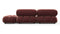 Bellini Sofa - Mario Bellini Open End Sofa, Right, Maroon Velvet