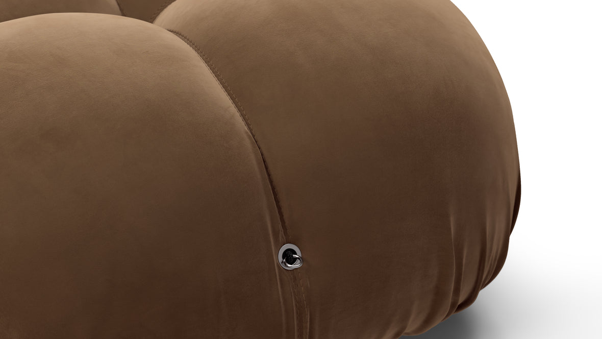Bellini Sofa - Mario Bellini Open End Sofa, Right, Mocha Velvet