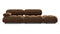 Bellini Sofa - Mario Bellini Open End Sofa, Right, Mocha Velvet
