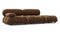 Bellini Sofa - Mario Bellini Open End Sofa, Right, Mocha Velvet