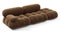 Bellini Sofa - Mario Bellini Open End Sofa, Right, Mocha Velvet