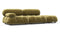Bellini Sofa - Mario Bellini Open End Sofa, Right, Olive Gold Velvet