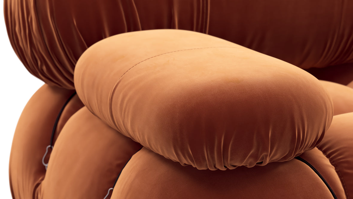 Bellini Sofa - Mario Bellini Open End Sofa, Right, Spice Velvet