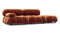 Bellini Sofa - Mario Bellini Open End Sofa, Right, Spice Velvet