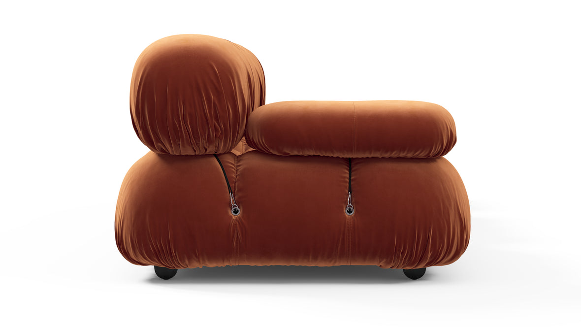 Bellini Sofa - Mario Bellini Open End Sofa, Right, Spice Velvet