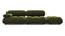 Bellini Sofa - Mario Bellini Open End Sofa, Right, Thyme Luxe Velvet