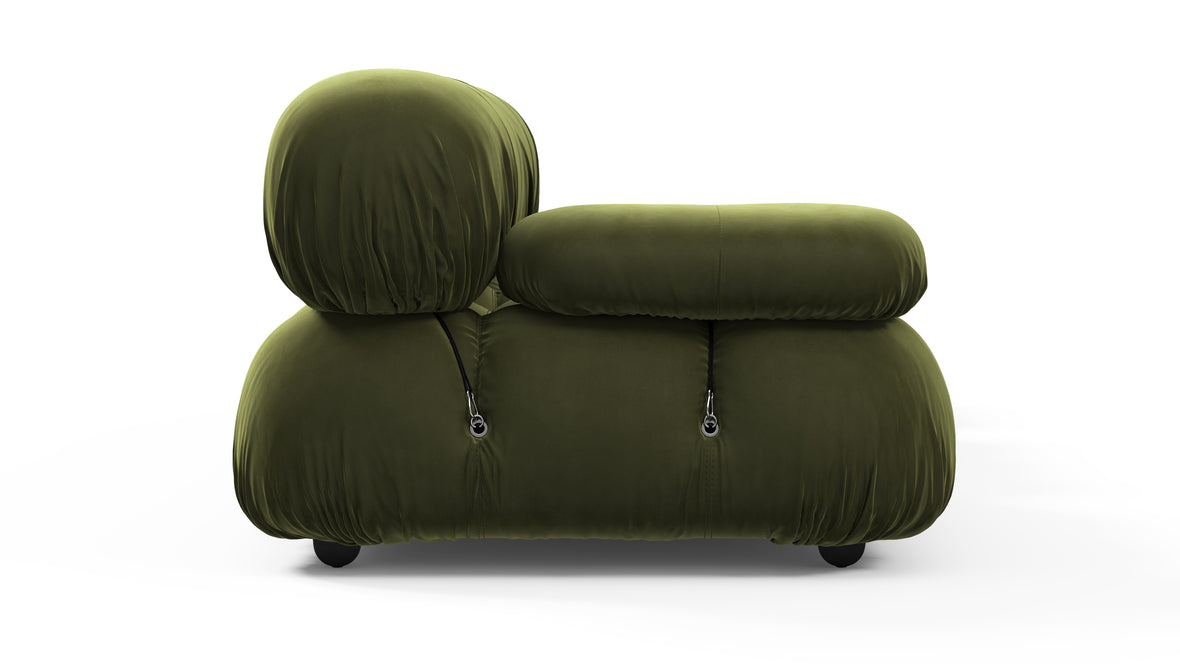 Bellini Sofa - Mario Bellini Open End Sofa, Right, Thyme Luxe Velvet