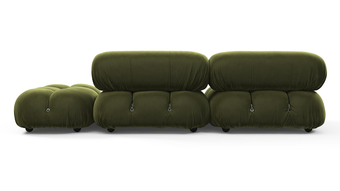 Bellini Sofa - Mario Bellini Open End Sofa, Right, Thyme Luxe Velvet