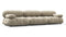 Bellini Sofa - Mario Bellini Three Seater Sofa, Beige Gray Chenille