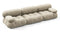 Bellini Sofa - Mario Bellini Three Seater Sofa, Beige Gray Chenille