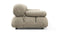 Bellini Sofa - Mario Bellini Three Seater Sofa, Beige Gray Chenille