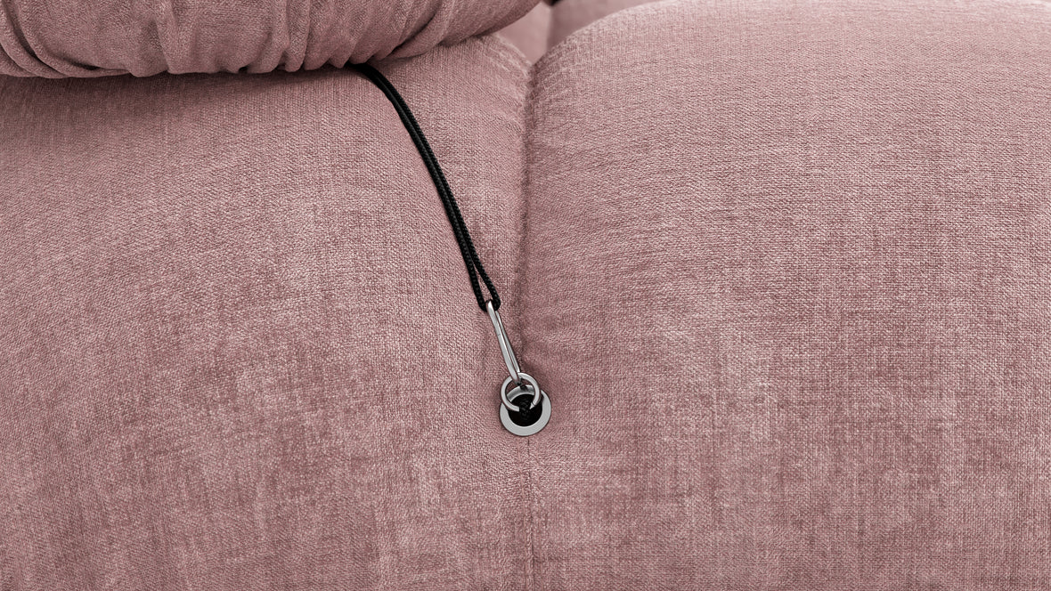 Bellini Sofa - Mario Bellini Three Seater Sofa, Dusty Pink Chenille