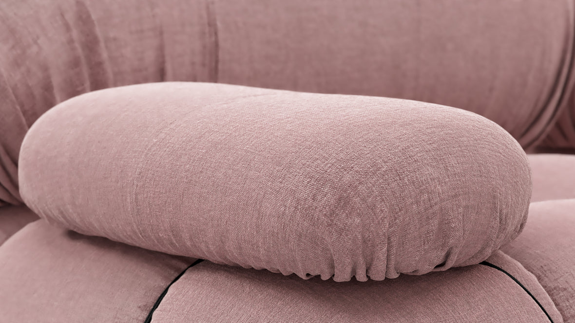 Bellini Sofa - Mario Bellini Three Seater Sofa, Dusty Pink Chenille