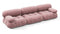 Bellini Sofa - Mario Bellini Three Seater Sofa, Dusty Pink Chenille