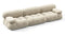 Bellini Sofa - Mario Bellini Three Seater Sofa, Eggshell Vegan Suede