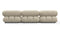 Bellini Sofa - Mario Bellini Three Seater Sofa, Eggshell Vegan Suede