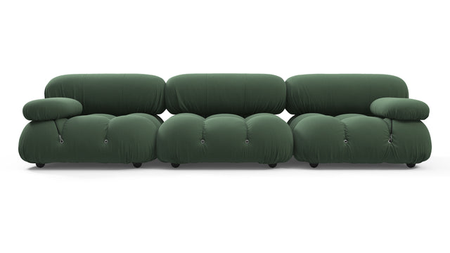 Bellini Sofa - Mario Bellini Three Seater Sofa, Evergreen Brushed Weave